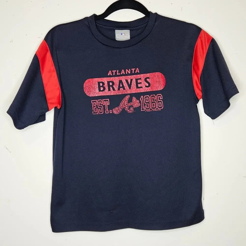 Genuine Merchandise Atlanta Braves Jersey T shirt size 10/12.